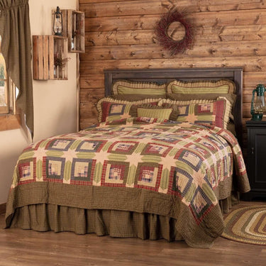 Tea Cabin Twin Quilt 70Wx90L VHC Brands - The Fox Decor